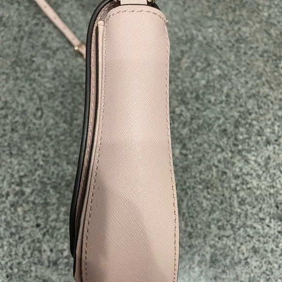 KATE SPADE Crystal Studded Bows Light Pink Leather Small Crossbody Bag Feminine - Picture 10 of 17